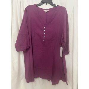 NWT Woman Within Women's Tunic Top Size 18/20 2X